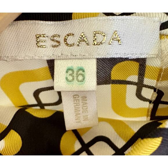 Escada 100% Silk Sleeveless Blouse Women’s Size 36 US Size 6 Vintage - Picture 12 of 13